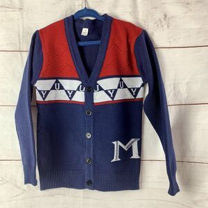 Kids Boys Cardigan Sweater Button-down Long-sleeved Letters School 2T 3T 18M
